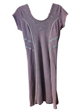 Inca Cottons Peruvian Pima Cotton Embroidered Dress - Size M